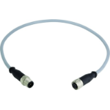 M12 Cable Assembly A-cod st/st m/f 6,0m