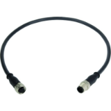 M12 Cable Assembly A-cod st/st f/m 5,0m