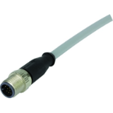 M12 Cable Assembly A-cod st/st f/m 0,5m