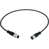 M12 Cable Assembly A-cod st/st m/f 1,5m