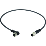 M12 Cable Assembly A-cod st/an m/f 0,5m