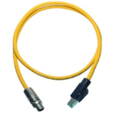 RJ45 - M12 x-code Cable Assy 2,5m PVC